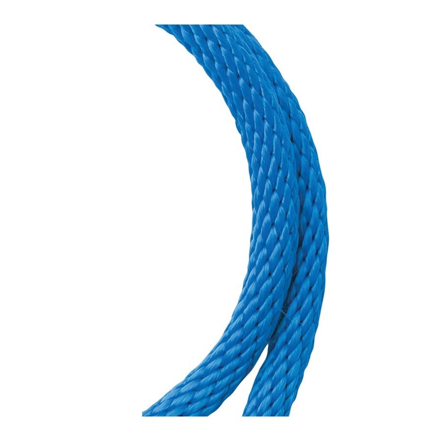 Baron 51618 Rope, 1/2 in Dia, 35 ft L, 244 lb Working Load, Polypropylene, Blue