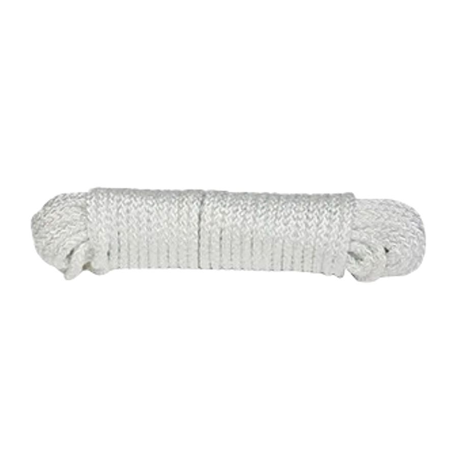 Baron 52803 Rope, 1/4 in Dia, 50 ft L, #8, 40 lb Working Load, Nylon/Polypropylene, White
