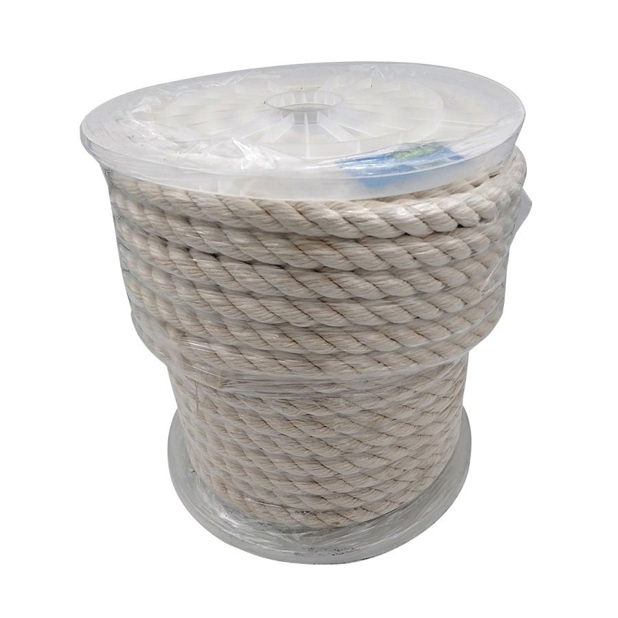 Baron Cotton Rope White 5/8 in x 140 ft