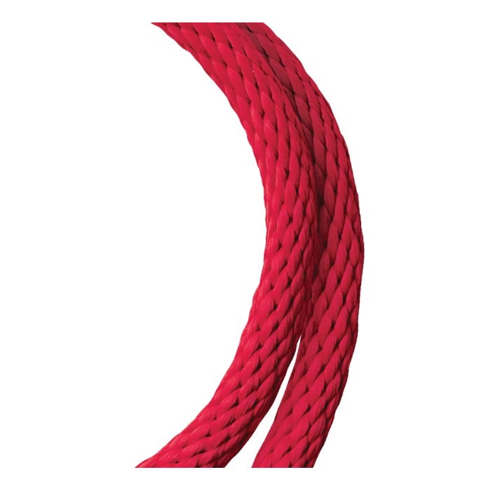 Baron 51619 Rope, 1/2 in Dia, 35 ft L, 244 lb Working Load, Polypropylene, Red
