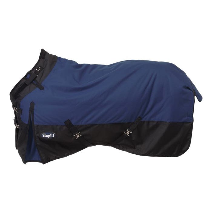 Tough 1 Turnout Blanket, Heavyweight, Waterproof, 84 in, Poly, Navy Blue