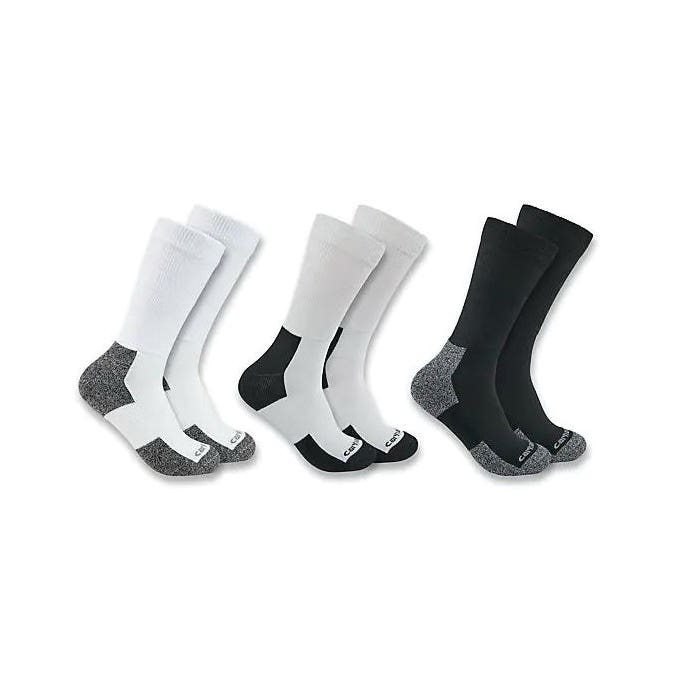 Carhartt Crew Socks, Lightweight, Men's, XL, Cotton/Elastane/Polyester/Repreved Recycled Polyester