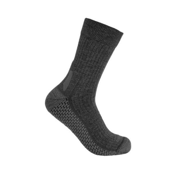 Carhartt Force Series Crew Socks, L, Carbon Heather, Men's, Elastane/Merino Wool/Nylon
