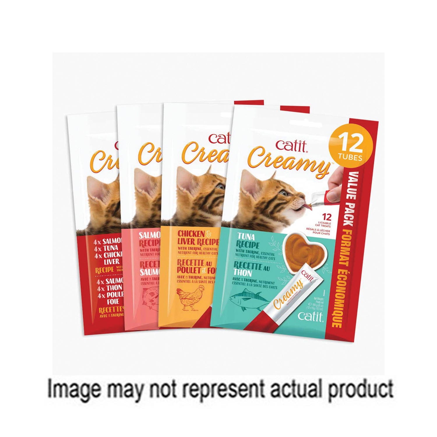 Catit Cat Treat, Chicken and Shrimp Flavor, 12 Tube