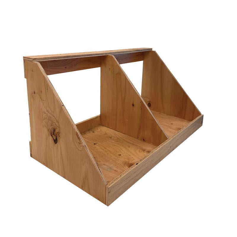 Harvest Lane Honey Double Chicken Nesting Box, 11-3/4 in H, 23-1/4 in W, Plywood