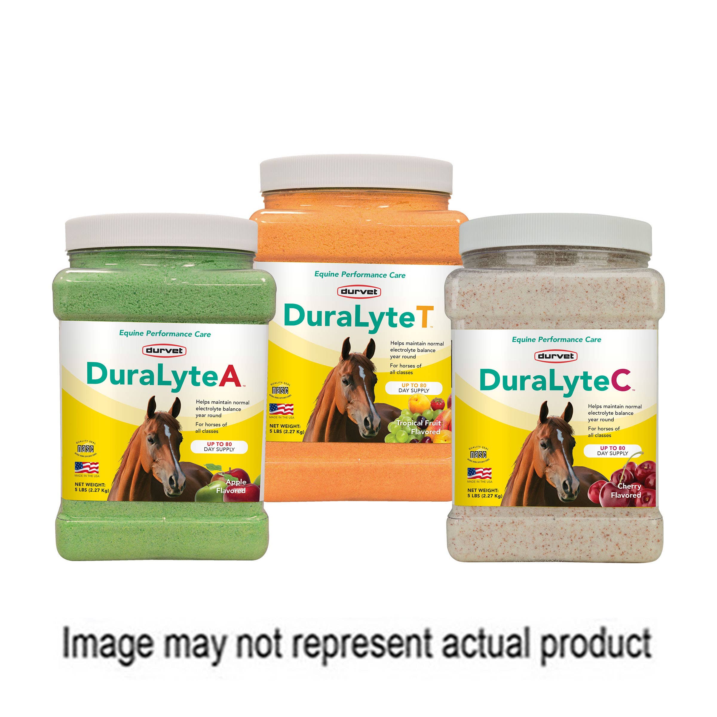 Durvet 001-0707 Horse Supplement, Powder, Cherry, 5 lb Jar