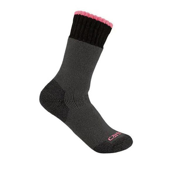 Carhartt Socks, Boot Women's, L, Acrylic/Elastane/Nylon/Polyester/Wool, Charcoal