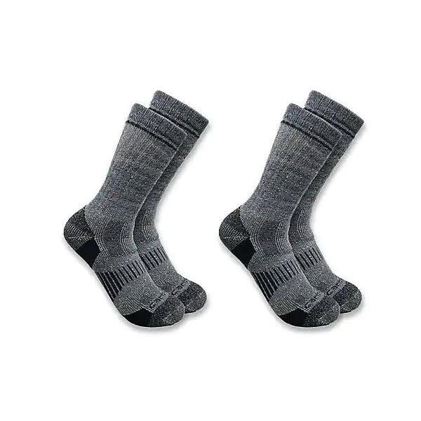 Carhartt Socks, Men's, XL, Acrylic/Elastane/Nylon/Polyester/Wool, Navy