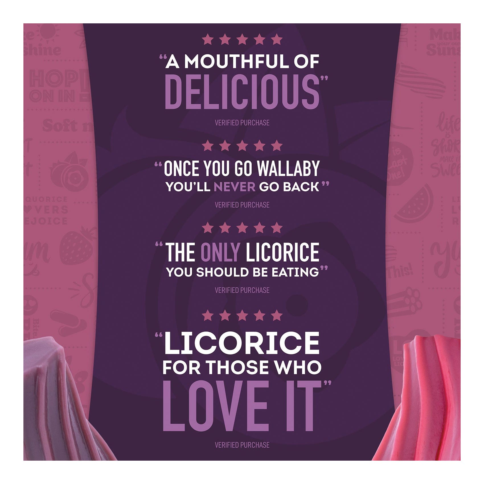 Wiley Wallaby Berry Licorice Candy 10 oz