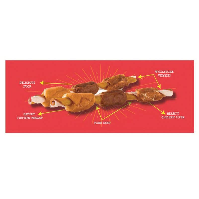 Savory Prime Beggar Bones 5-in-1 Kabob Dog Treat, 12 oz