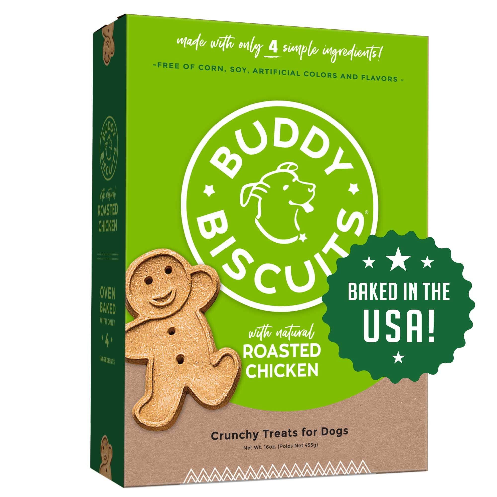 Buddy Biscuits Oven Baked Treat, All Life Stages, Dry, Roasted Chicken, 16 oz