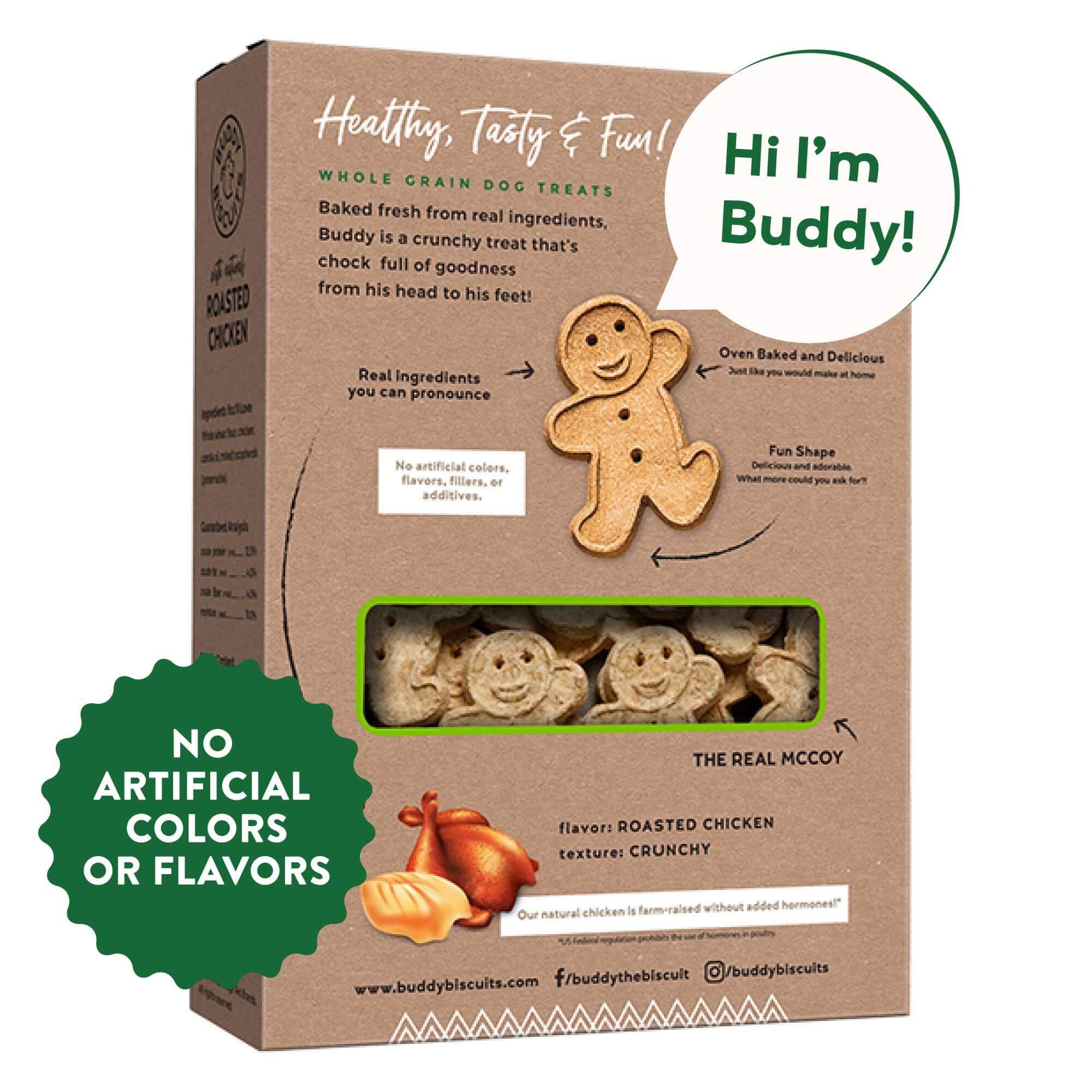 Buddy Biscuits Oven Baked Treat, All Life Stages, Dry, Roasted Chicken, 16 oz