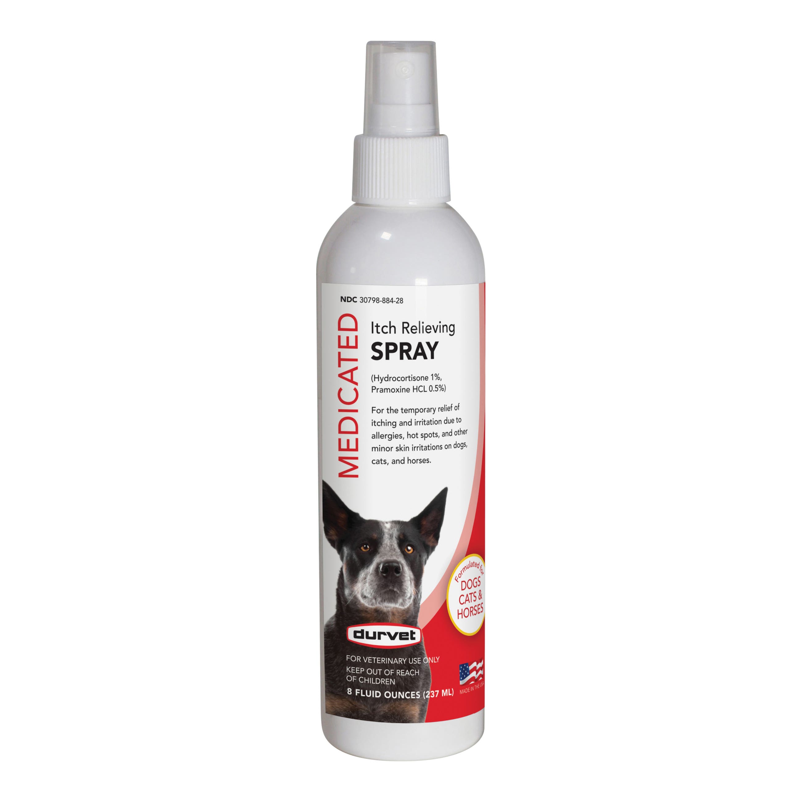 Durvet 011-51501 Medicated Itch Relieving Spray, Liquid, 8 oz, Bottle