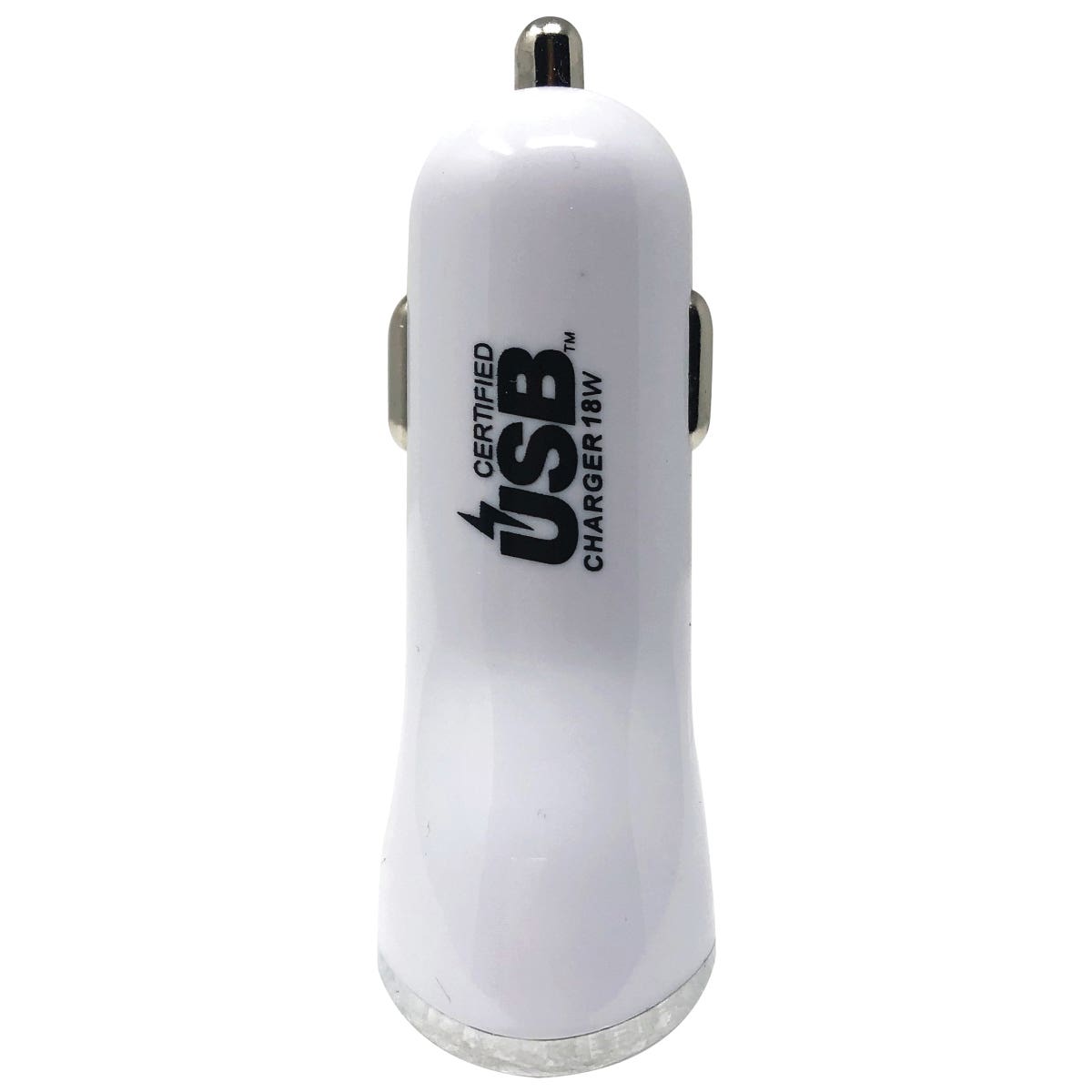 GetPower Dual Port DC Car Adapter, 2.4 A Output, White Housing