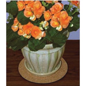 Curtis Wagner Plastics Plant Mat, 6 in Dia, Natural