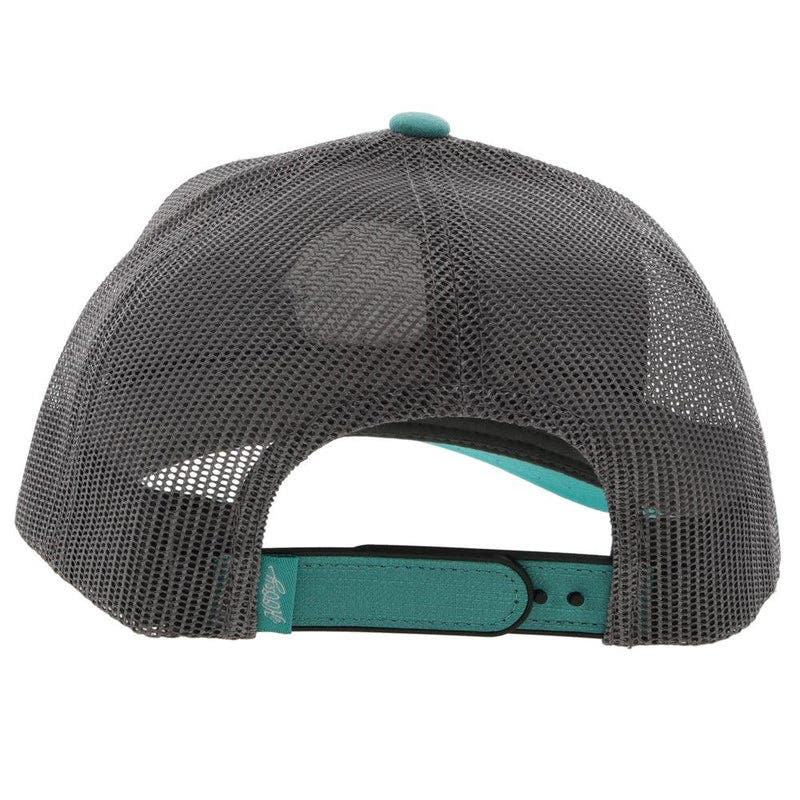 Hooey Hat, Gray Circle Patch, Women's, One-Size, Odessa Fabric, Gray/Teal
