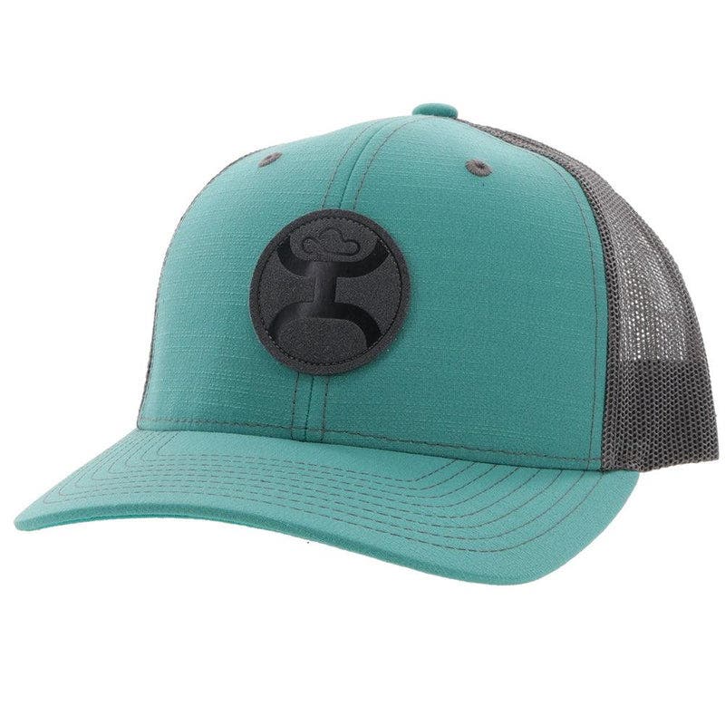 Hooey Hat, Gray Circle Patch, Women's, One-Size, Odessa Fabric, Gray/Teal