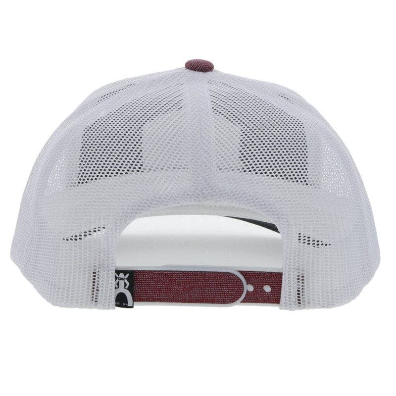 Hooey 5027T-MAWH-OS Hat, Punchy Patch Logo, One-Size, Odessa Fabric, Maroon/White