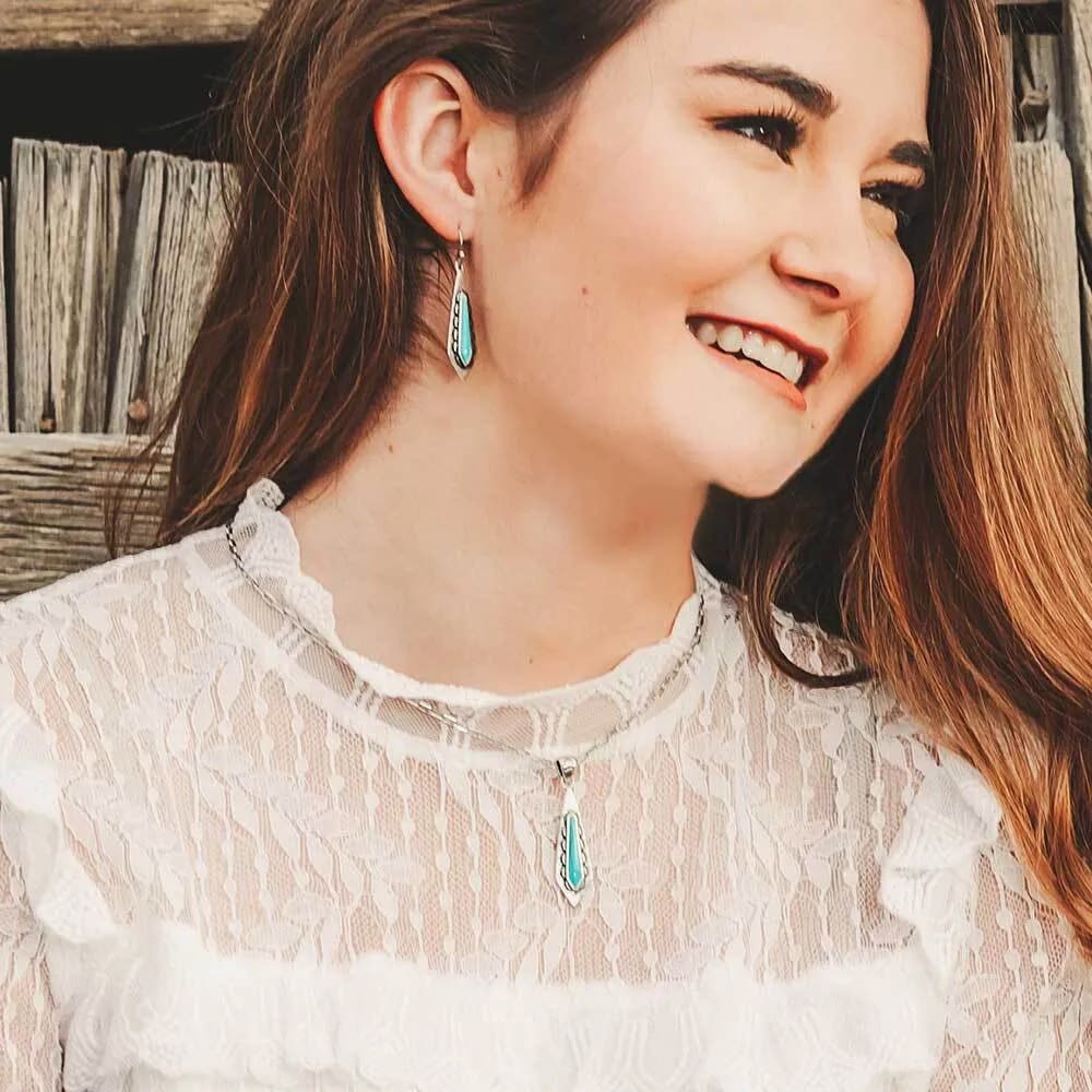Montana Silversmiths Southwest Turquoise Stream Earrings