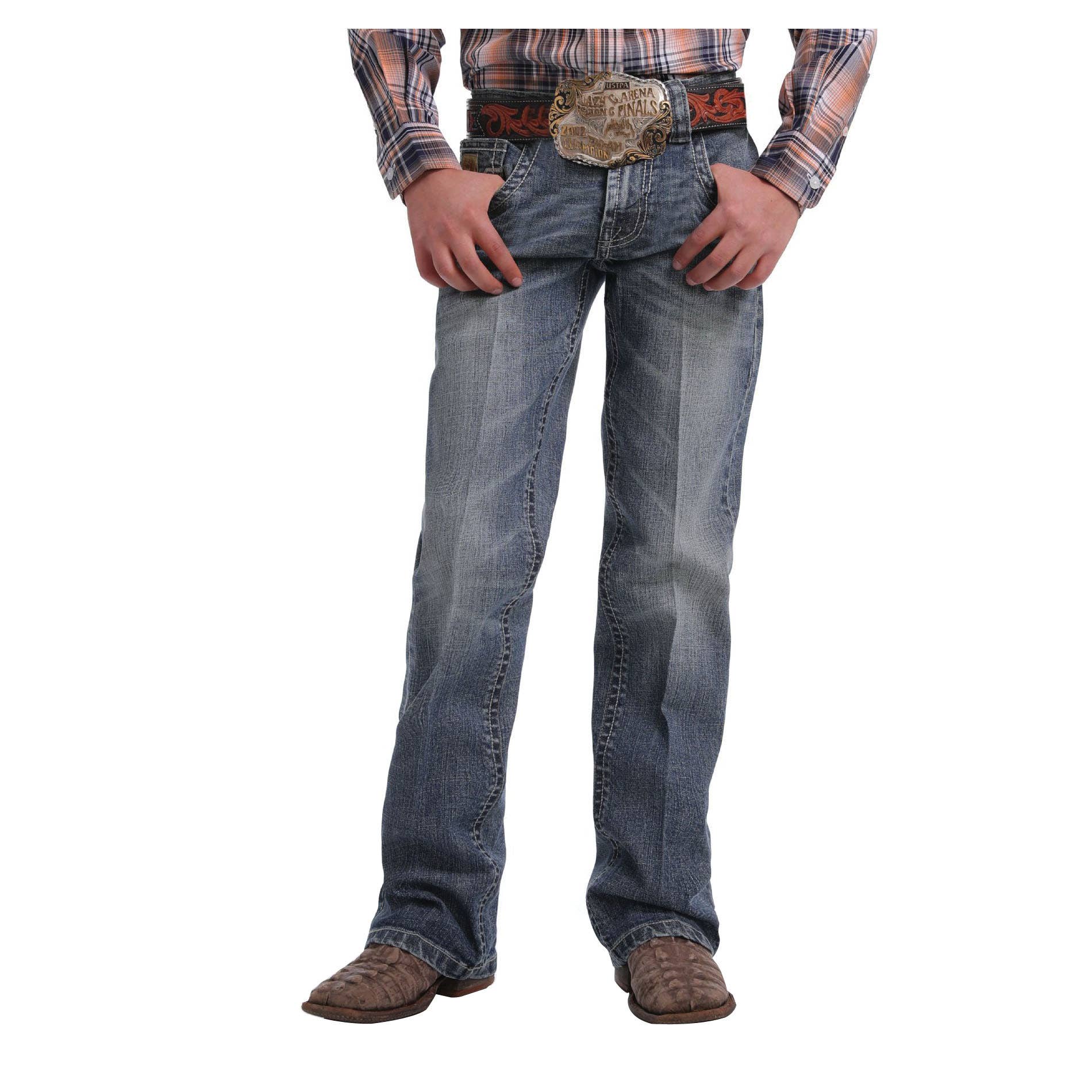 Cinch MB16741002-IND-7S Jeans, Boy's, 7, Bootcut, Slim, Stretchable