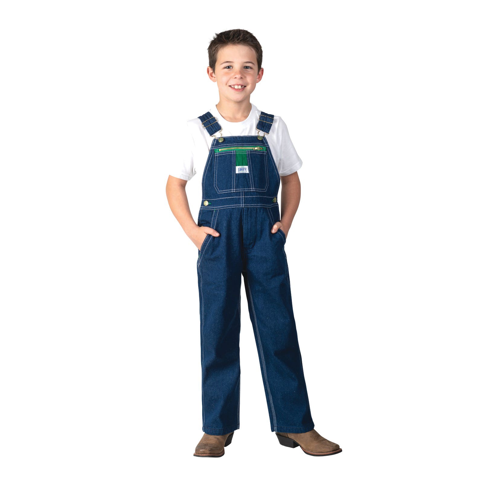 Liberty Boy's Youth Bib Overalls, Size 10