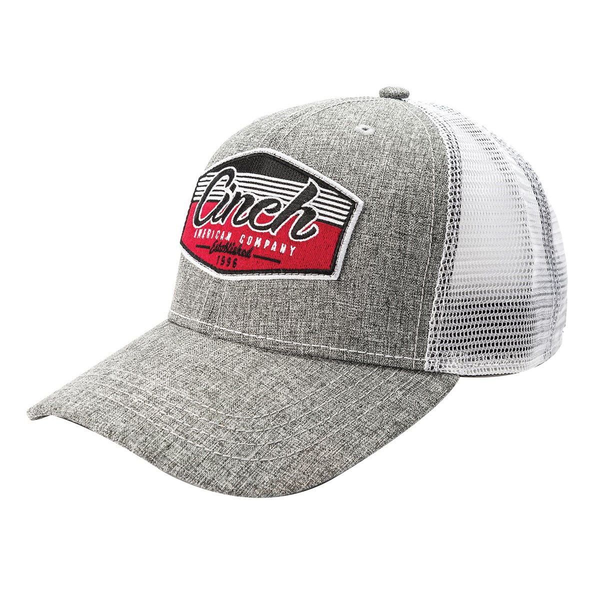 Cinch Cap, Logo Embroidery, Men's, One-Size, Gray/White
