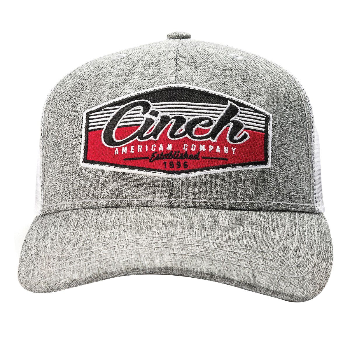 Cinch Cap, Logo Embroidery, Men's, One-Size, Gray/White