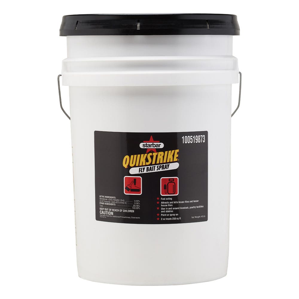Starbar QUIKSTRIKE Fly Bait, Solid, 40 lb, Bucket