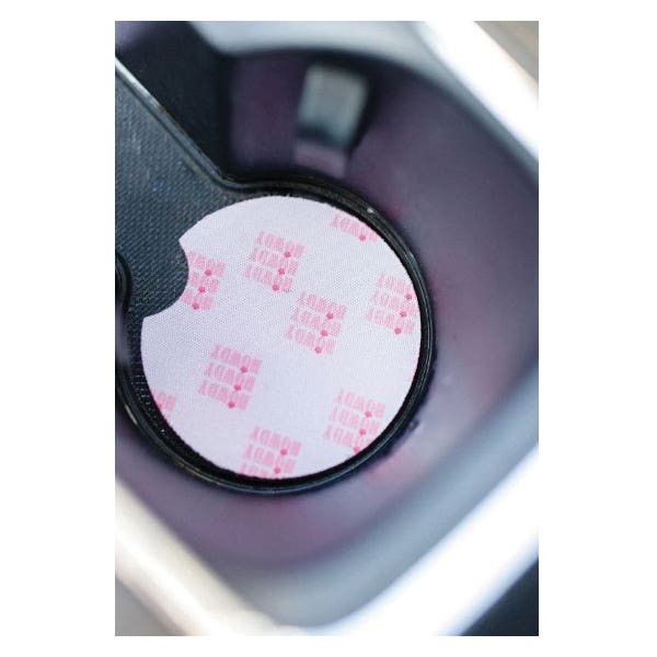 Front Porch Boutique Pink Howdy Car Coaster, 2 Pack