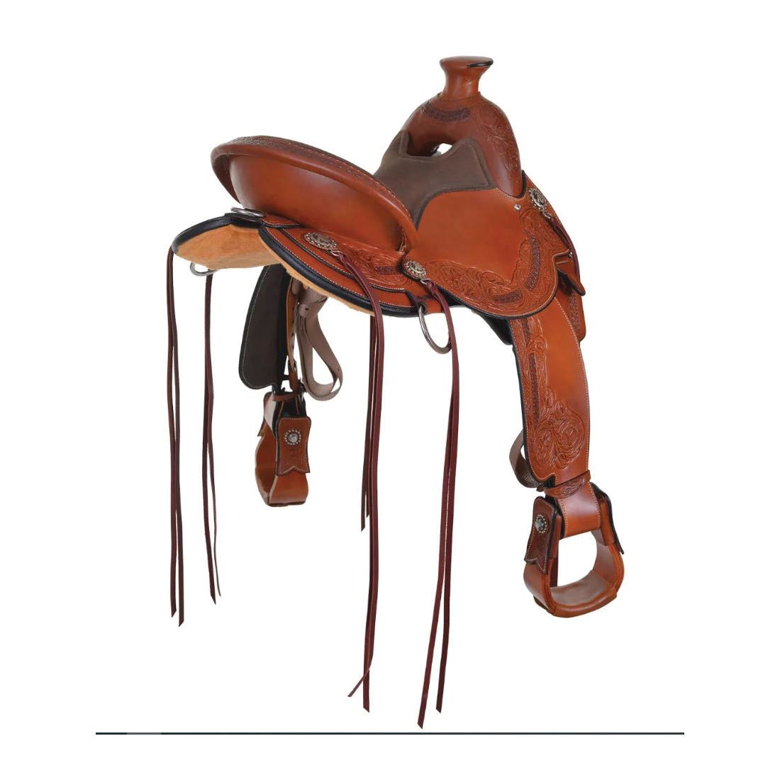 Circle Y Walnut Grove Flex2 Trail Series Saddle, 17 In.