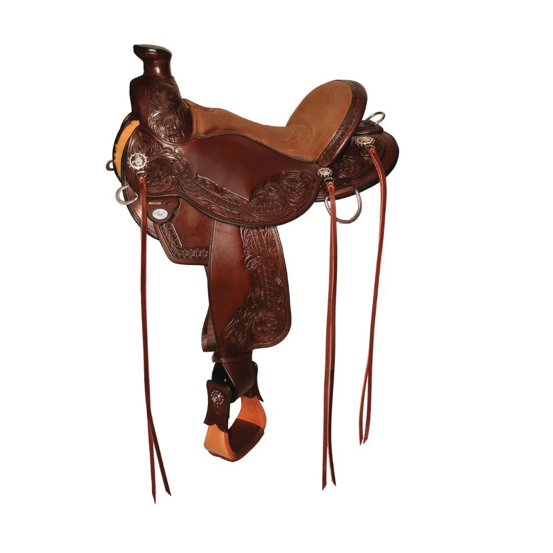 Circle Y Walnut Grove Flex2 Trail Series Saddle, 17 In.