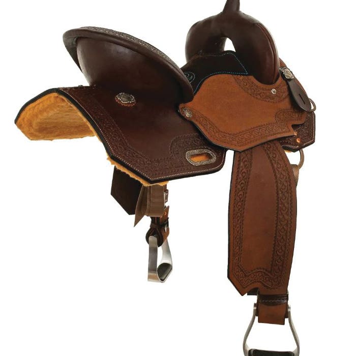 High Horse Windcrest Barrel Series Saddle, 15 In.