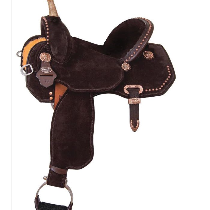 Josey-Mitchell Lightweight Lightspeed Barrel Saddle, 14-1/2 In., Wide