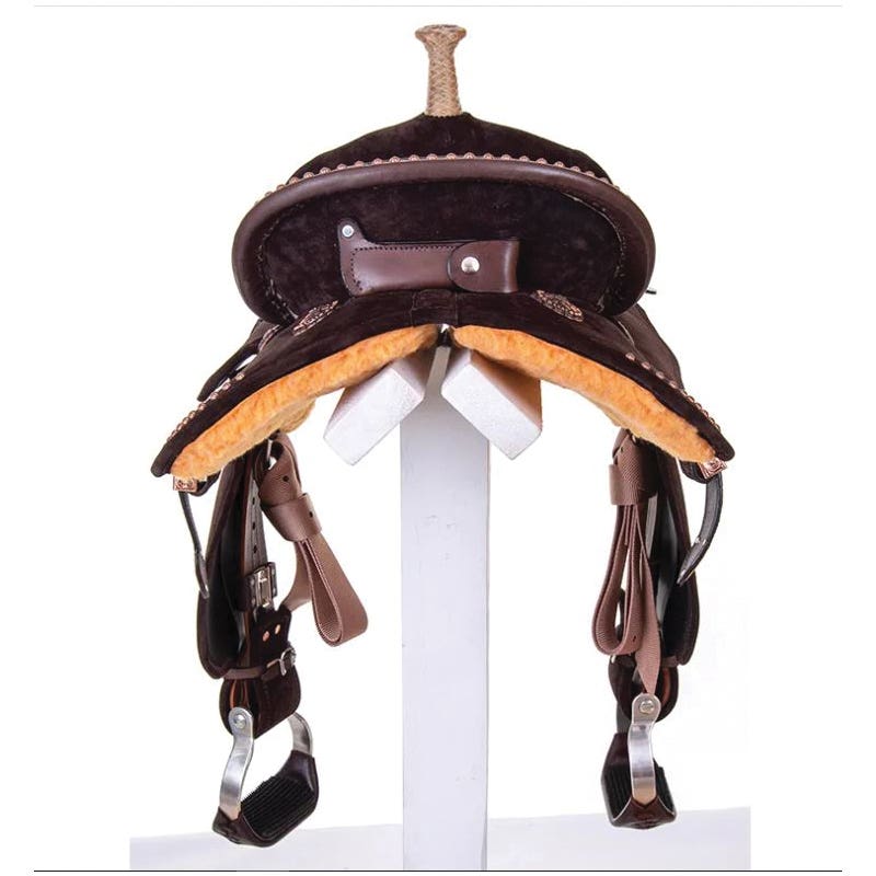 Josey-Mitchell Lightweight Lightspeed Barrel Saddle, 14-1/2 In., Medium