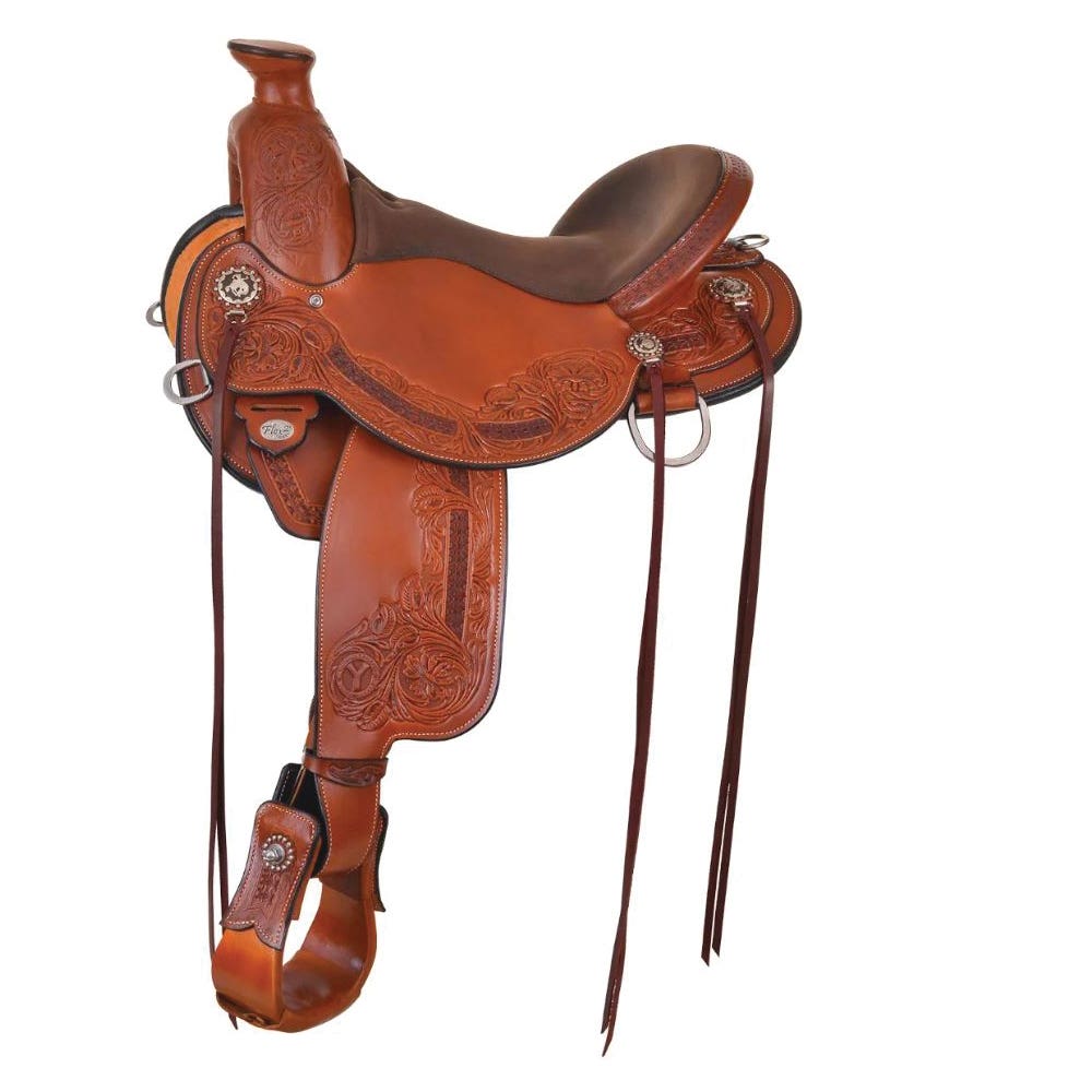 Circle Y Walnut Grove Flex2 Trail Series Saddle, 16 In.
