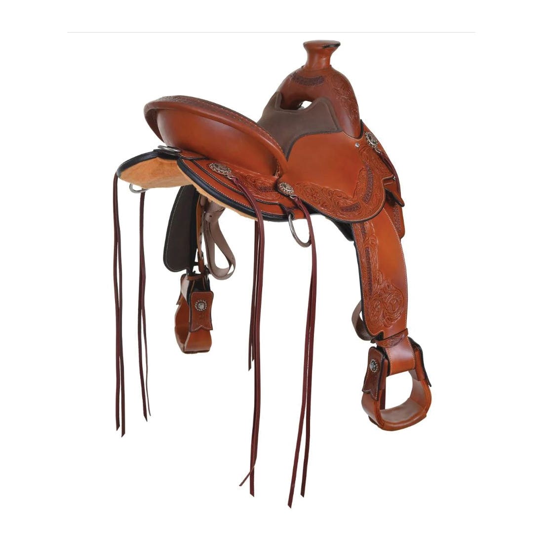 Circle Y Walnut Grove Flex2 Trail Series Saddle, 16 In.