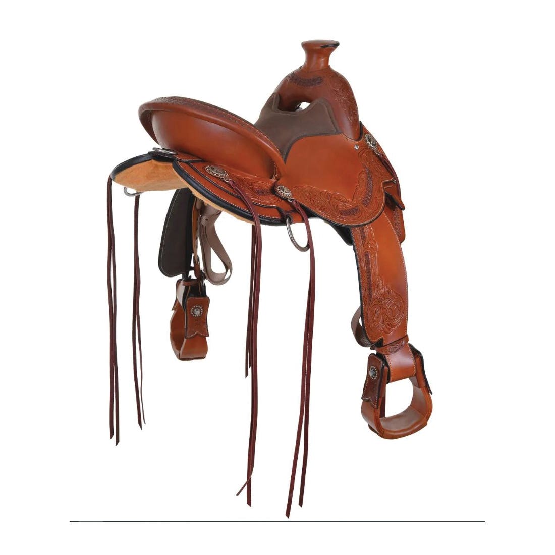 Circle Y Walnut Grove Flex2 Trail Series Saddle, 16 In.