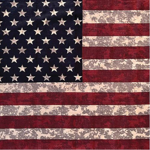 The Bandanna Co Camouflage Series Bandanna, Cotton, Tie Dye Camo Flag