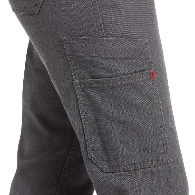 Ariat FR Stretch DuraLight Series Women's Pants, S, 27 in, 31 in L, Iron Gray, Straight Leg, Short Length