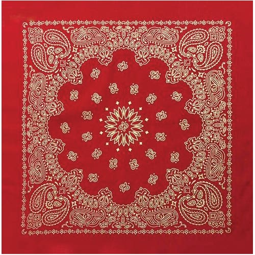 The Bandanna Co Bandanna, Red Gold Metallic