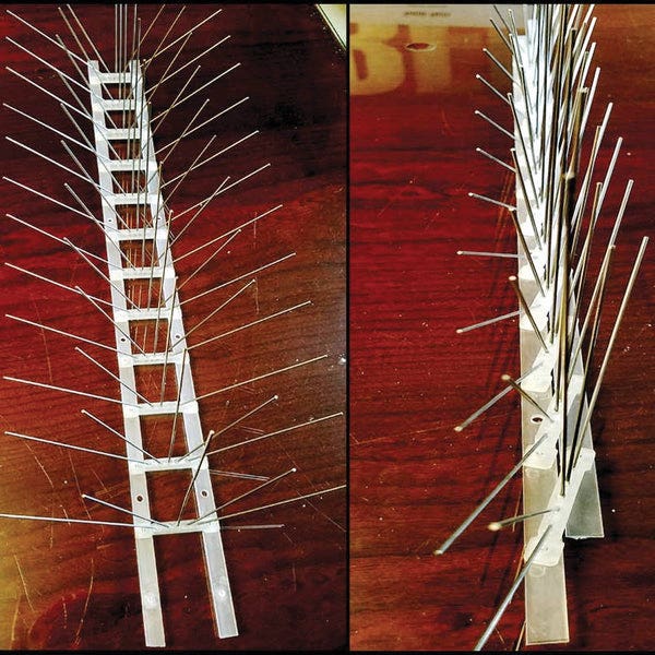 Flock Free Adjustable Bird Spike Retail Kit, Universal, 10 ft L Spike