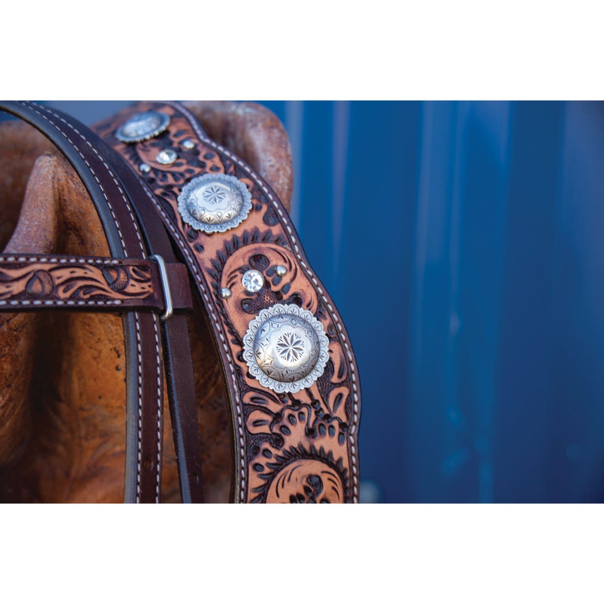 Reinsman Sharon Camarillo Series Acorn Oak Breast Collar, Copper/Stainless Steel, Vintage