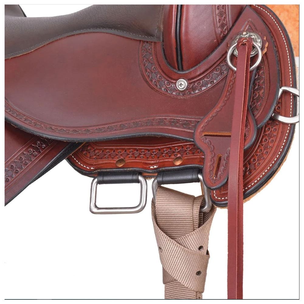 Circle Y Buffalo Gap Trail Series Chestnut Saddle, 17 In.