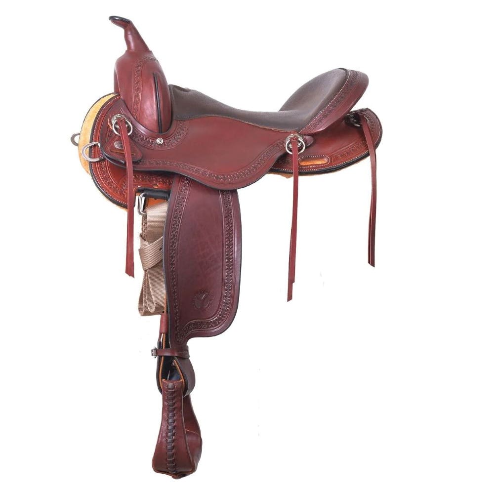 Circle Y Buffalo Gap Trail Series Chestnut Saddle, 17 In.