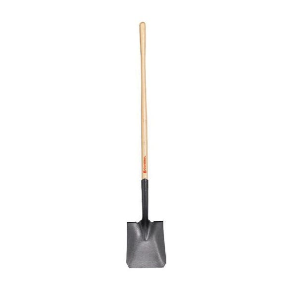 CORONA MAX STANDARD Series Standard Shovel, 14 ga, Steel Blade, Ash Wood Handle, Long Handle, 48 in L Handle