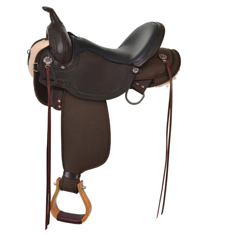 High Horse Rosebud Cordura Trail Series Saddle, 16 In.