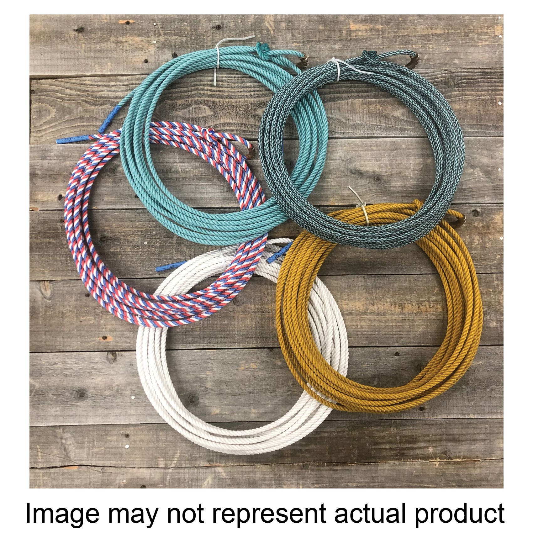 Synco Ranch Rope, 9 mm, 50 ft L, Polyester, Gold