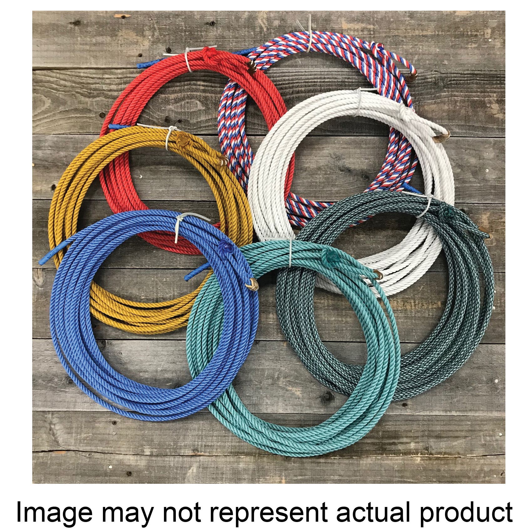 Synco Ranch Rope, 9.5 mm, 50 ft L, Polyester, Gold
