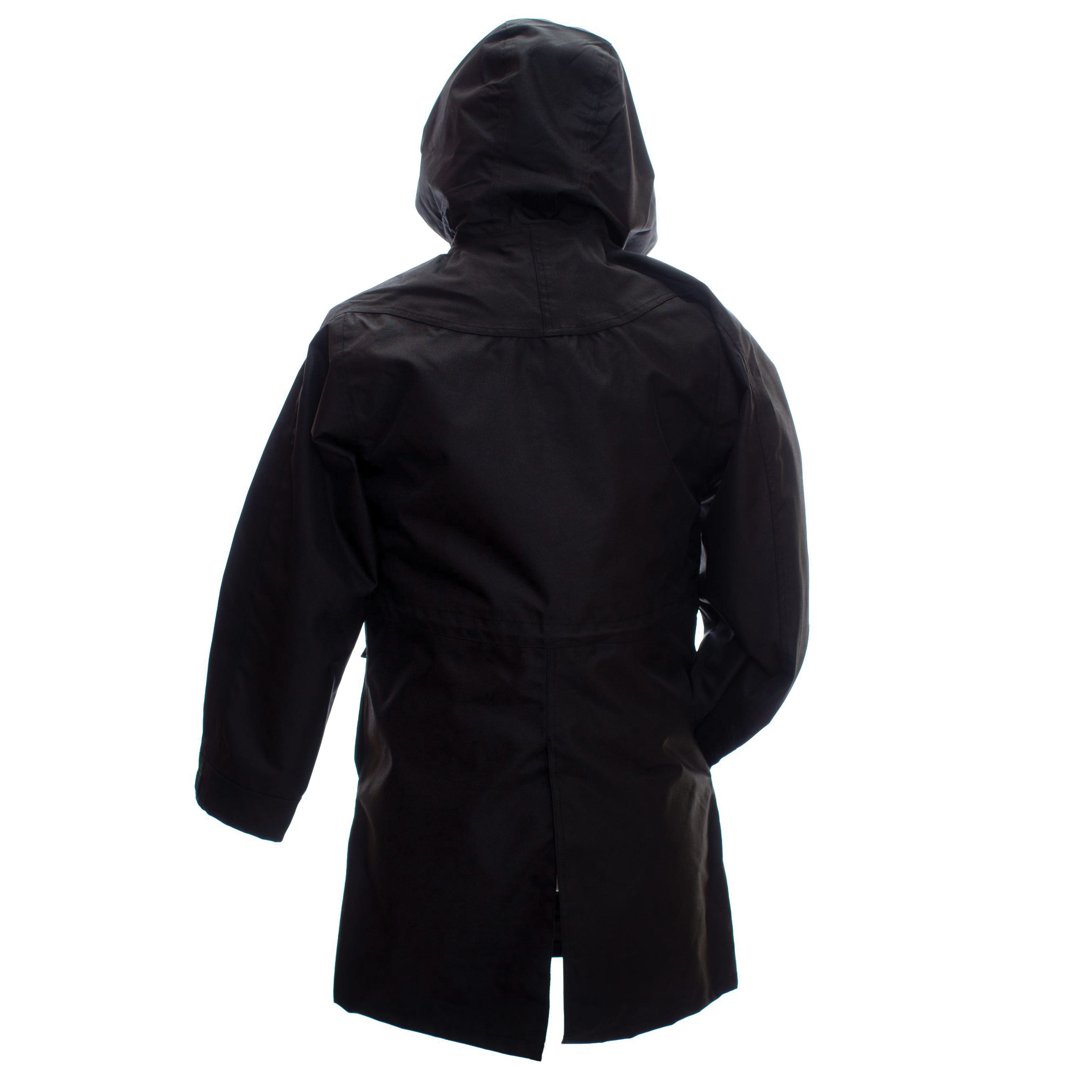 Wyoming Traders Oxford Rain Series Rain Slicker, M, Nylon, Black, Hooded, Hook and Loop, Zipper