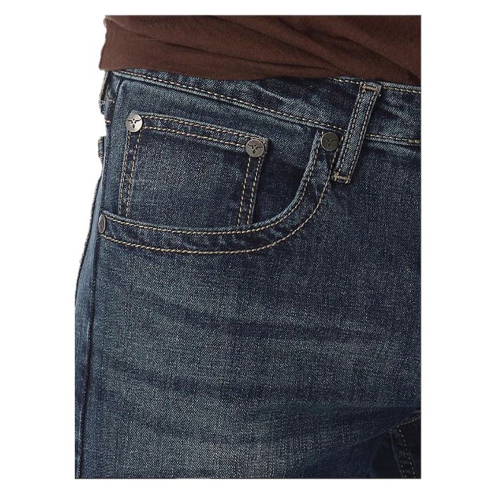Wrangler 20X Series 44MWXMA-30X36 Jeans, 30 in, 36 in L, McAllen, Slim, Straight, Stretchable